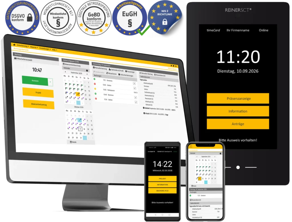 TimeCard Zeiterfassung Hybrid
